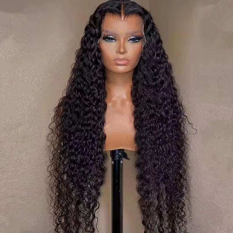 13*6 Free Deep Wave Frontal Wig Unit 250% Density