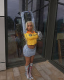 "CHARLIZE" 613 Body Wave frontalWig 300Density.