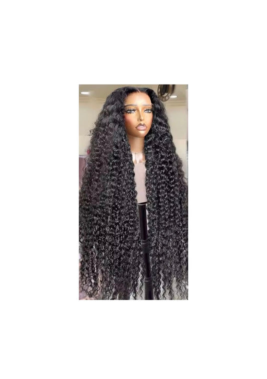 13*6 Free Deep Wave Frontal Wig Unit 250% Density