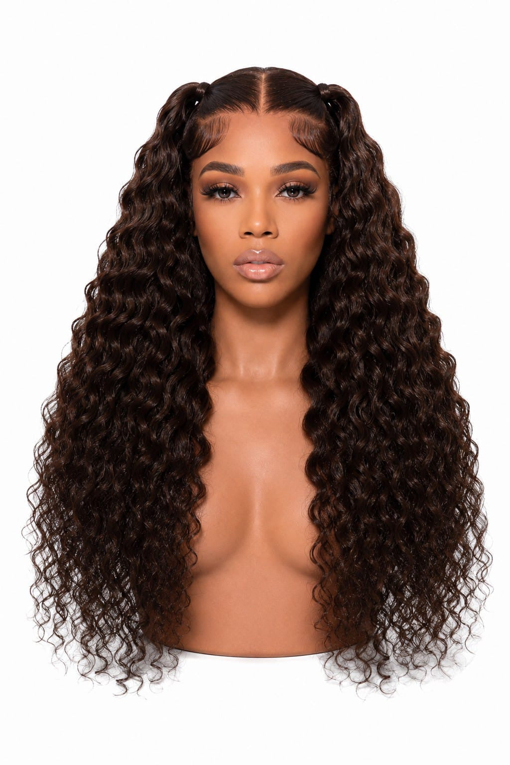 13*6 Free Deep Wave Frontal Wig Unit 250% Density